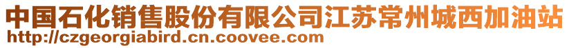 中國石化銷售股份有限公司江蘇常州城西加油站