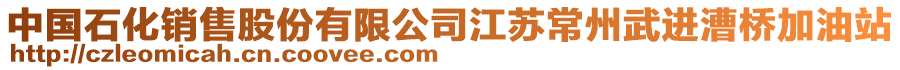 中國石化銷售股份有限公司江蘇常州武進漕橋加油站
