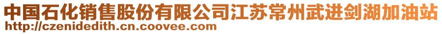 中國石化銷售股份有限公司江蘇常州武進劍湖加油站