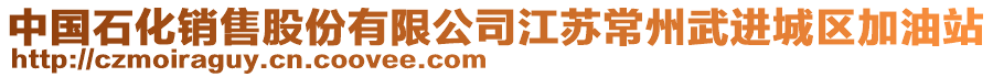 中國石化銷售股份有限公司江蘇常州武進城區加油站
