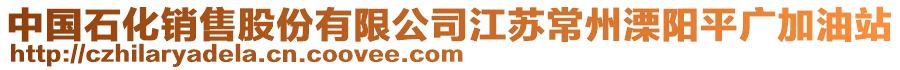 中國石化銷售股份有限公司江蘇常州溧陽平廣加油站