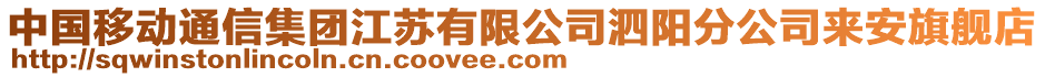 中國移動通信集團江蘇有限公司泗陽分公司來安旗艦店