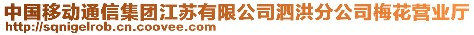 中國移動通信集團江蘇有限公司泗洪分公司梅花營業廳