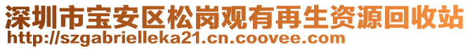 深圳市寶安區(qū)松崗觀有再生資源回收站