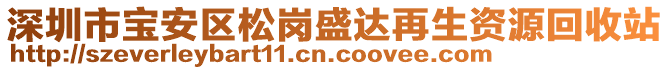 深圳市寶安區(qū)松崗盛達(dá)再生資源回收站