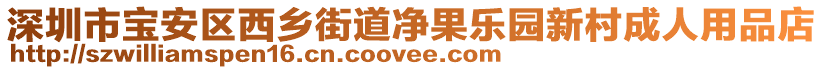深圳市寶安區西鄉街道凈果樂園新村成人用品店