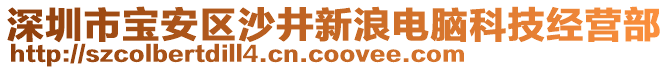 深圳市寶安區(qū)沙井新浪電腦科技經(jīng)營部