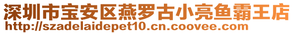 深圳市寶安區(qū)燕羅古小亮魚霸王店