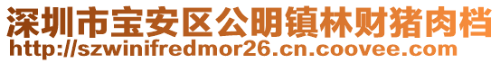 深圳市寶安區(qū)公明鎮(zhèn)林財(cái)豬肉檔