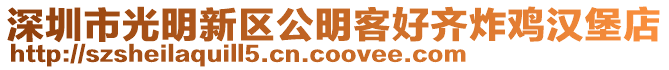 深圳市光明新區(qū)公明客好齊炸雞漢堡店