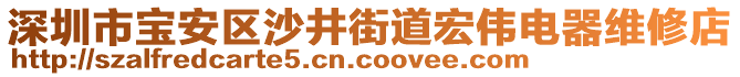 深圳市寶安區(qū)沙井街道宏偉電器維修店