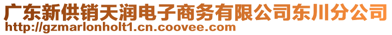 廣東新供銷天潤電子商務有限公司東川分公司