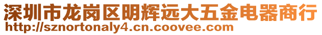 深圳市龍崗區(qū)明輝遠(yuǎn)大五金電器商行