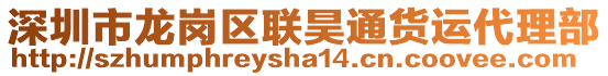 深圳市龍崗區聯昊通貨運代理部