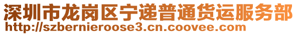 深圳市龍崗區(qū)寧遞普通貨運(yùn)服務(wù)部