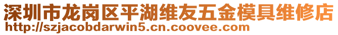 深圳市龍崗區平湖維友五金模具維修店