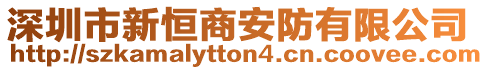 深圳市新恒商安防有限公司