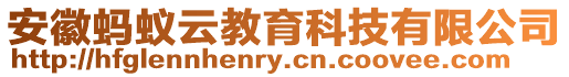 安徽螞蟻云教育科技有限公司