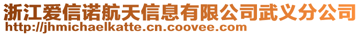 浙江愛信諾航天信息有限公司武義分公司