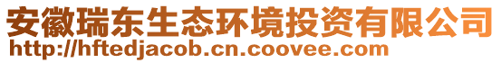 安徽瑞東生態(tài)環(huán)境投資有限公司
