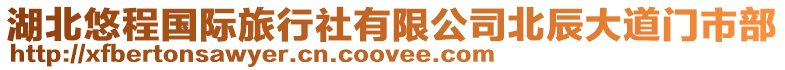 湖北悠程國(guó)際旅行社有限公司北辰大道門市部