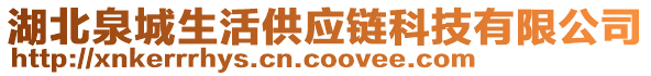 湖北泉城生活供應(yīng)鏈科技有限公司