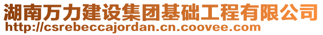 湖南萬(wàn)力建設(shè)集團(tuán)基礎(chǔ)工程有限公司