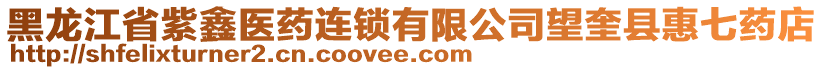 黑龍江省紫鑫醫(yī)藥連鎖有限公司望奎縣惠七藥店