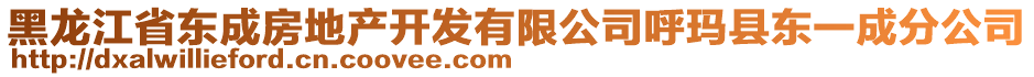 黑龍江省東成房地產(chǎn)開發(fā)有限公司呼瑪縣東一成分公司