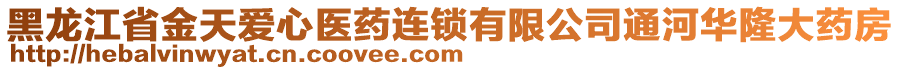 黑龍江省金天愛心醫(yī)藥連鎖有限公司通河華隆大藥房