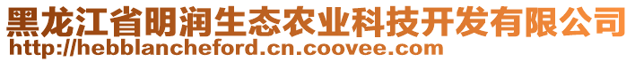 黑龍江省明潤生態(tài)農(nóng)業(yè)科技開發(fā)有限公司