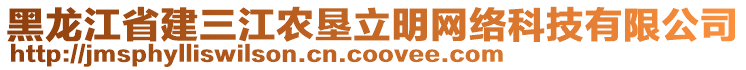 黑龍江省建三江農(nóng)墾立明網(wǎng)絡(luò)科技有限公司