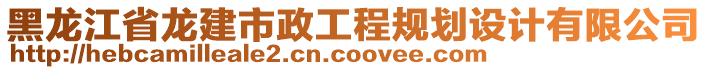 黑龍江省龍建市政工程規(guī)劃設(shè)計(jì)有限公司