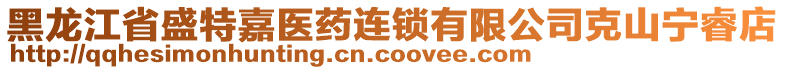 黑龍江省盛特嘉醫(yī)藥連鎖有限公司克山寧睿店