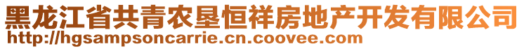 黑龍江省共青農(nóng)墾恒祥房地產(chǎn)開發(fā)有限公司