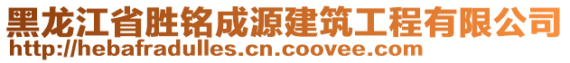 黑龍江省勝銘成源建筑工程有限公司