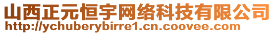 山西正元恒宇網(wǎng)絡(luò)科技有限公司