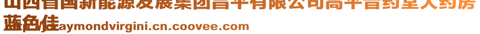 山西省国新能源发展集团昌平有限公司高平晋药堂大药房
蓝色佳