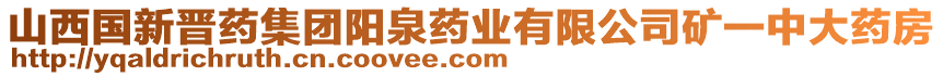 山西國新晉藥集團陽泉藥業(yè)有限公司礦一中大藥房