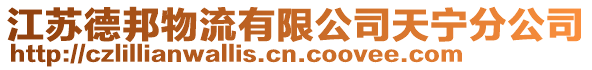 江蘇德邦物流有限公司天寧分公司
