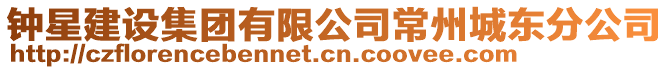 鐘星建設集團有限公司常州城東分公司