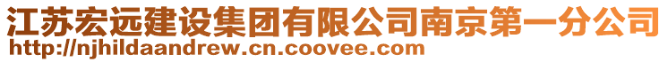 江蘇宏遠建設集團有限公司南京第一分公司