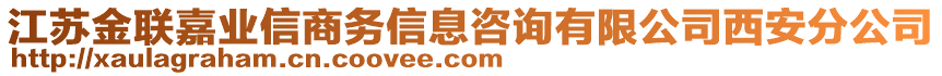 江蘇金聯(lián)嘉業(yè)信商務(wù)信息咨詢有限公司西安分公司