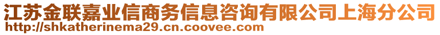 江蘇金聯(lián)嘉業(yè)信商務(wù)信息咨詢有限公司上海分公司