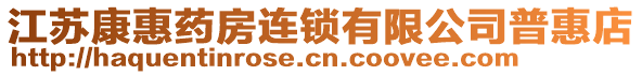 江苏康惠药房连锁有限公司普惠店