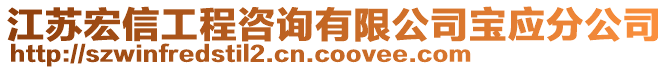 江蘇宏信工程咨詢有限公司寶應(yīng)分公司