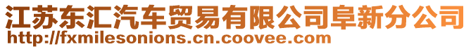 江蘇東匯汽車貿(mào)易有限公司阜新分公司