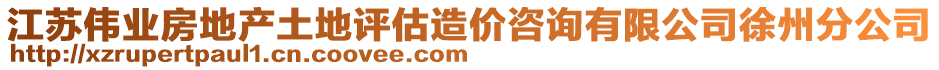 江蘇偉業(yè)房地產(chǎn)土地評估造價咨詢有限公司徐州分公司
