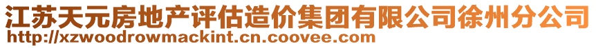 江蘇天元房地產(chǎn)評估造價(jià)集團(tuán)有限公司徐州分公司