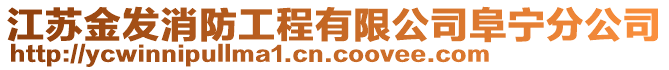 江蘇金發(fā)消防工程有限公司阜寧分公司